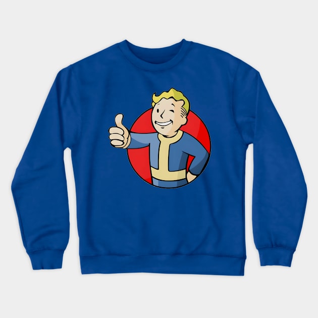 Fallout Vault Boy Crewneck Sweatshirt by Legendary Skins Tees